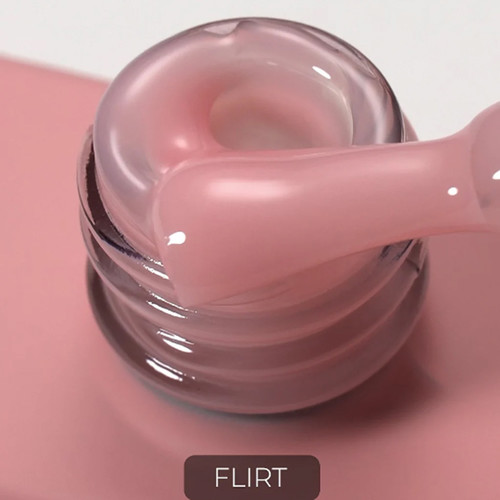 База для ногтей HEYLOVE Tint base Nude Flirt теплый розовый 15 мл - Фото №3