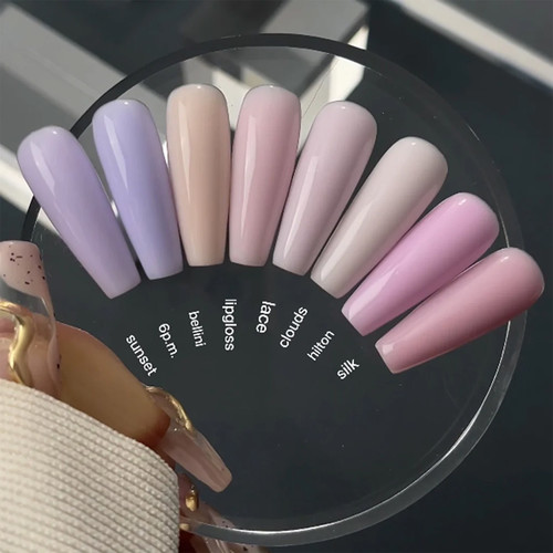 База для ногтей HEYLOVE Tint base Sunset Lipgloss конфетно-розовый 15 мл - Фото №3