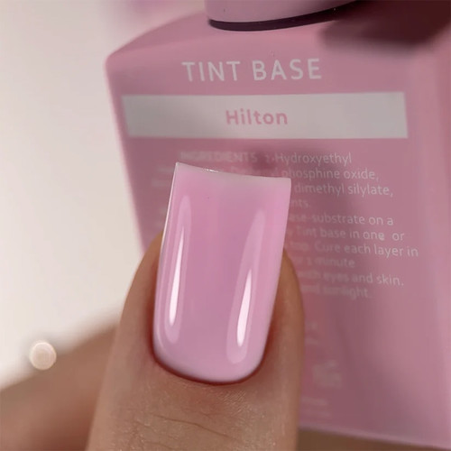 База для ногтей HEYLOVE Tint base Sunset Hilton лилово-розовый 15 мл - Фото №2