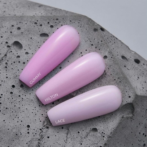База для ногтей HEYLOVE Tint base Sunset Hilton лилово-розовый 15 мл - Фото №6