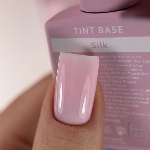 База для ногтей HEYLOVE Tint base Sunset Silk дымчато-розовый 15 мл - Фото №2