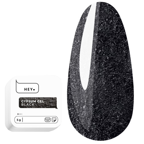 Гель для дизайна HEYLOVE Gypsum Gel Black 5 г - Фото №1