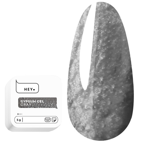 Гель для дизайна HEYLOVE Gypsum Gel Gray 5 г - Фото №1