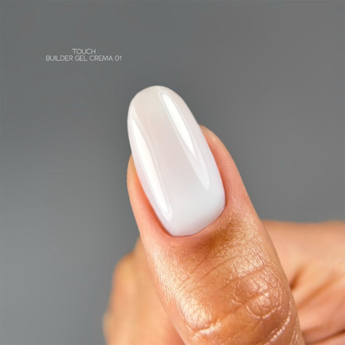 Gel for extensions TOUCH Builder gel Crema 01 milky 30 ml - Фото №3