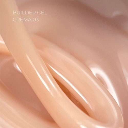 Гель для наращивания TOUCH Builder gel Crema 03 светло-бежевый 30 мл - Фото №2