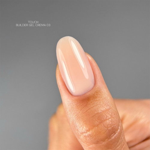 Гель для наращивания TOUCH Builder gel Crema 03 светло-бежевый 30 мл - Фото №3