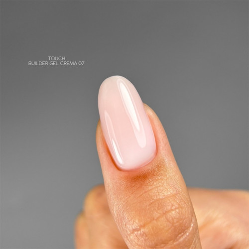 Гель для наращивания TOUCH Builder gel Crema 07 молочно-розовый 30 мл - Фото №3