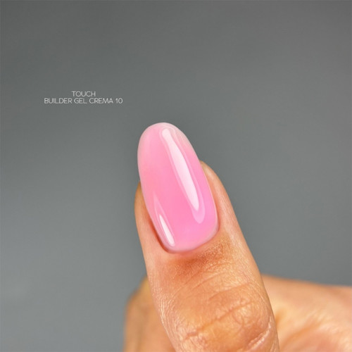 Гель для наращивания TOUCH Builder gel Crema 10 ярко-розовый 30 мл - Фото №3