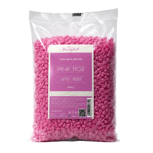 Пленочный воск в гранулах Beautyhall Hot Film Wax Pink TiO2 1 кг - Фото №1