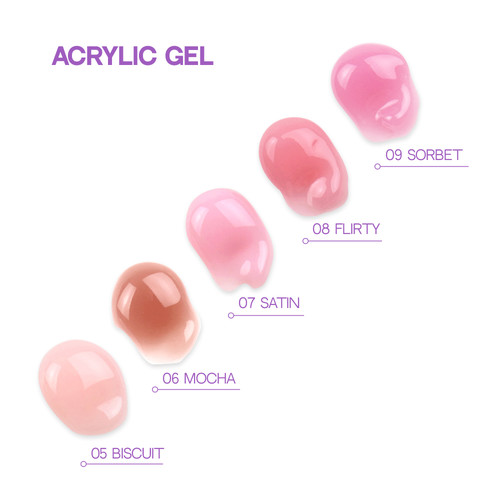 Акригель для наращивания ногтей TUFI profi 05 Biscuit 30 г (0329141) - Фото №4