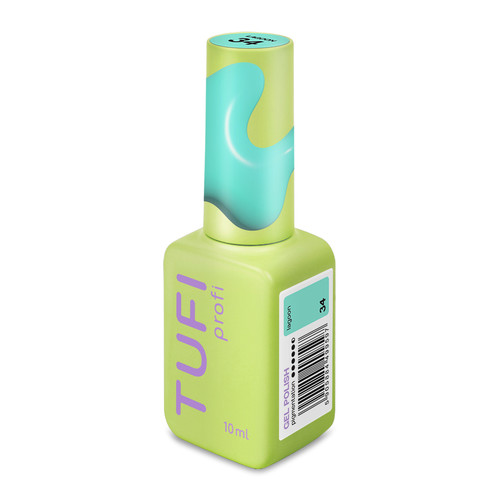 Gel polish TUFI profi SUMMERLINE 34 Lagoon Mint blue 10 ml (0333097) - Фото №4