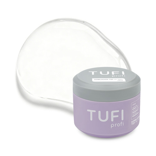 Глянцевый топ для гель лака TUFI profi SunBlocker No Wipe Top с УФ-фильтром 30 мл (0333821) - Фото №1