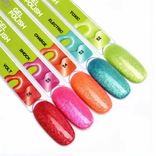 Gel polish TUFI profi NEON CAT EYE 52 Toxic neon lime 10 ml (0334057) - Фото №6