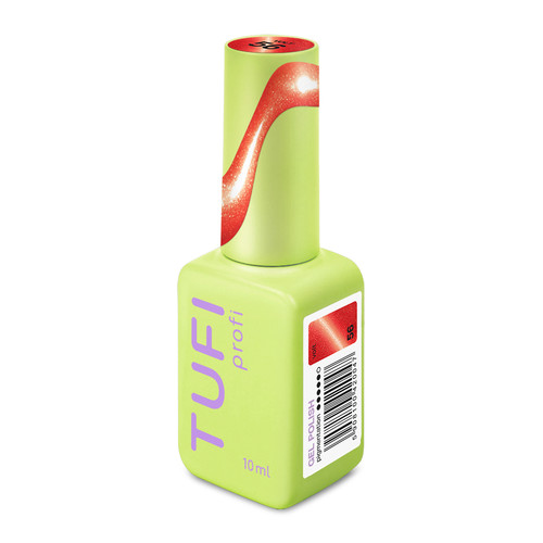 Gel polish TUFI Profi NEON CAT EYE 56 Volt neon red 10 ml (0334061) - Фото №4