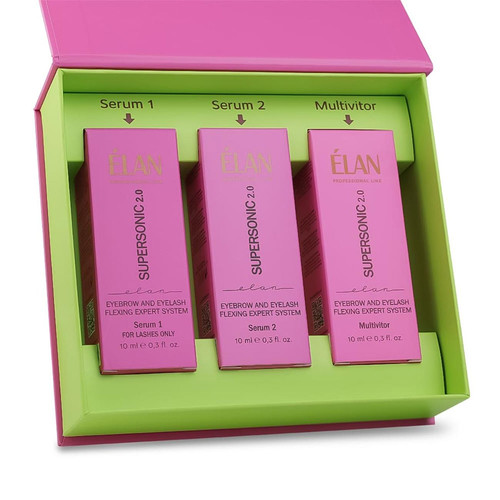 Eyebrow and eyelash lamination kit ELAN SUPERSONIC 2.0 (Serum 1 PINK) - Фото №2