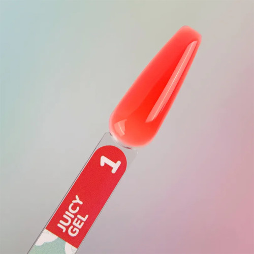 Гель для наращивания YOUARECUTE Juicy Gel 1 светло-красный 15 мл (995-5866-1703) - Фото №3