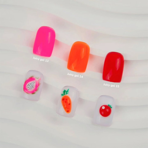 Гель для наращивания YOUARECUTE Juicy Gel 14 оранжевый 15 мл (995-5879-1716) - Фото №4