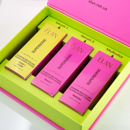 Eyebrow and eyelash lamination kit ELAN SUPERSONIC 2.0 (Serum 1 CLEAR) - Фото №2