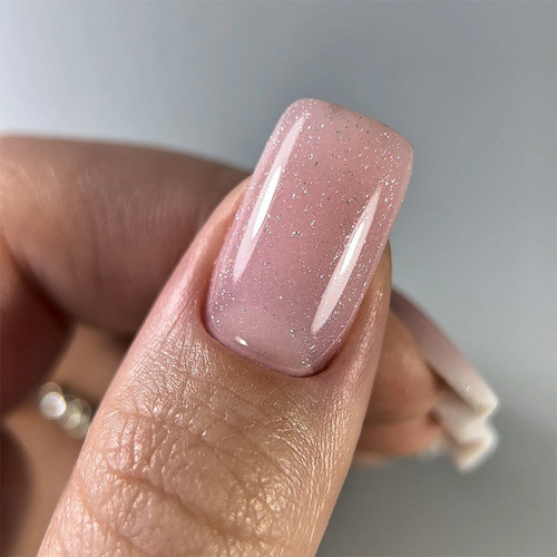 Gel for extensions Dark Smart Builder gel 27 light pink with shimmer 15 ml - Фото №3