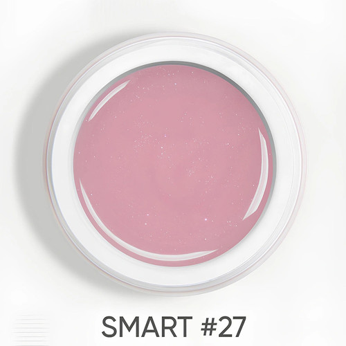 Gel for extensions Dark Smart Builder gel 27 light pink with shimmer 15 ml - Фото №4