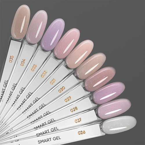 Gel for extensions Dark Smart Builder gel 27 light pink with shimmer 15 ml - Фото №5