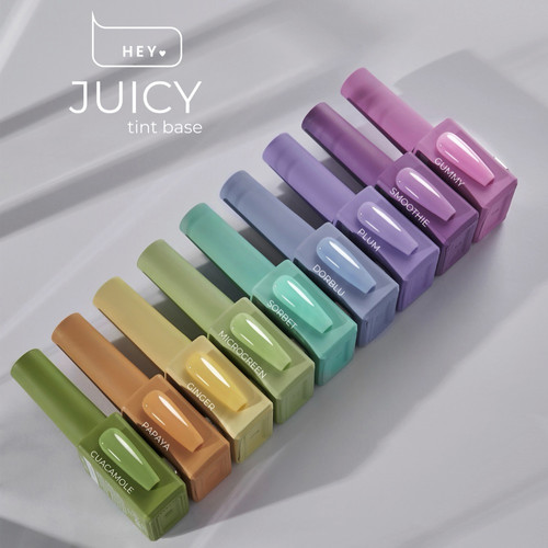 База для ногтей HEYLOVE Tint base Juicy Gummy розовый 15 мл - Фото №5