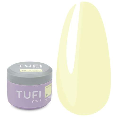Gel for extension TUFI profi Builder Gel UV/LED 24 Buttermilk 30 ml (0334455) - Фото №1