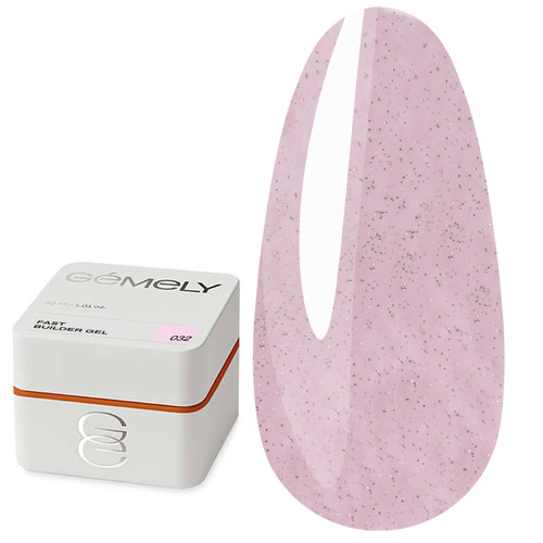 Gel for extension GEMELY Fast Builder Gel 32 pink shimmer 30 ml (7704651) - Фото №1