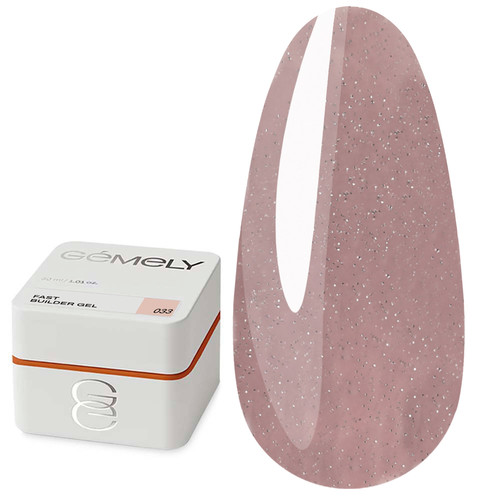 Gel for extension GEMELY Fast Builder Gel 33 nude shimmer 30 ml (7704652) - Фото №1