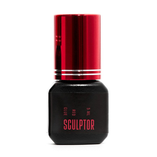 Eyelash extension glue SCULPTOR RED 0,3-0,5 second bonding time 5 ml (2000000012292) - Фото №1