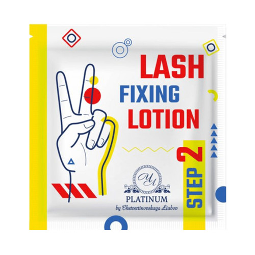 PLATINUM Lamination composition Step 2 Lash fixing lotion in sachets - Фото №1