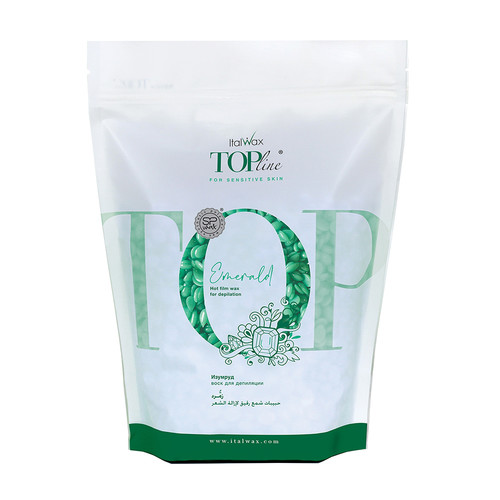 Горячий воск в гранулах Italwax Top Line Emerald 750 г - Фото №1