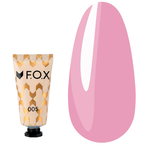 Акригель для ногтей F.O.X Poly Gel Nano 005 розовый 15 мл - Фото №1