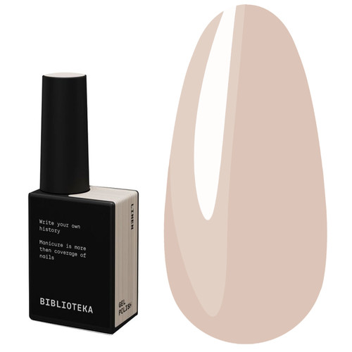Gel polish BIBLIOTEKA BASIS 04 Linen beige 10 ml - Фото №1