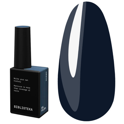 Gel polish BIBLIOTEKA WARM LAYERS 20 Denim gray-blue 10 ml - Фото №1