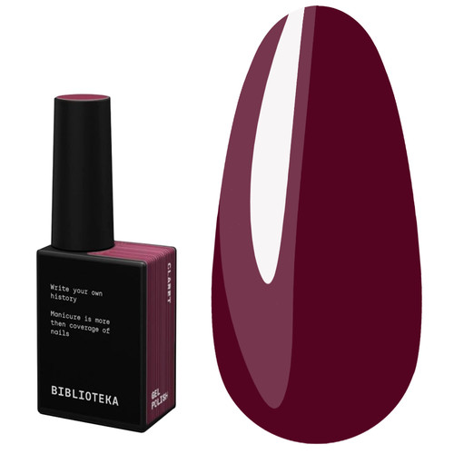 Gel polish BIBLIOTEKA WARM LAYERS 22 Claret warm wine 10 ml - Фото №1