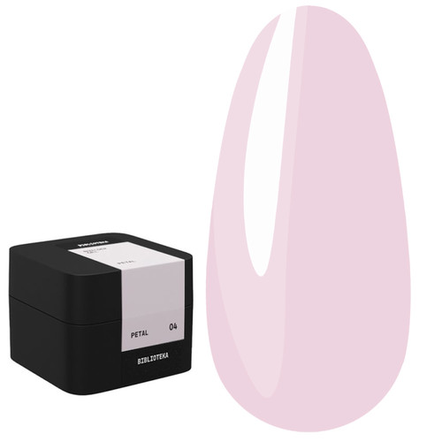 Gel for extensions BIBLIOTEKA Builder gel 04 Petal soft pink 30 ml - Фото №1