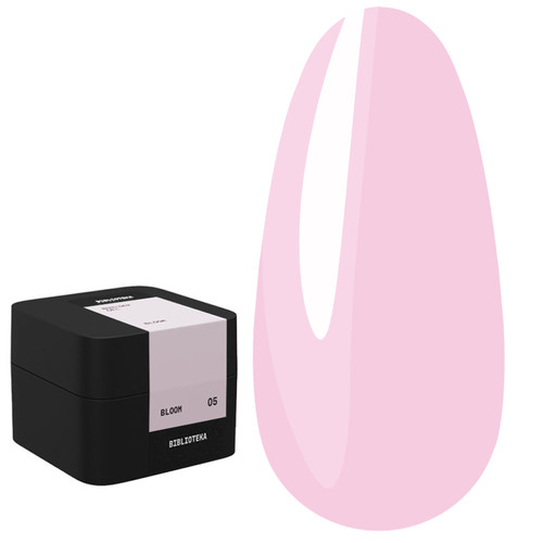 Gel for extensions BIBLIOTEKA Builder gel 05 Bloom pink 30 ml - Фото №1