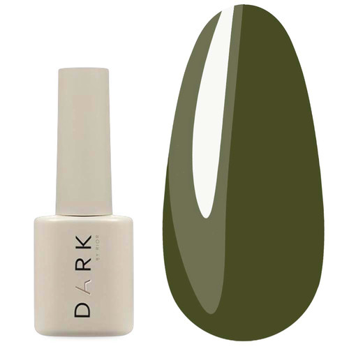 Gel polish DARK 187 olive green 6 ml - Фото №1