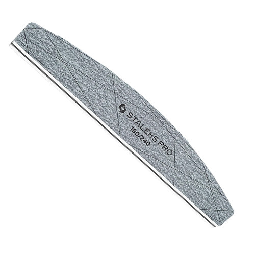 Mineral half-moon nail file Staleks SMART 40 180/240 grit 25 pcs - Фото №1