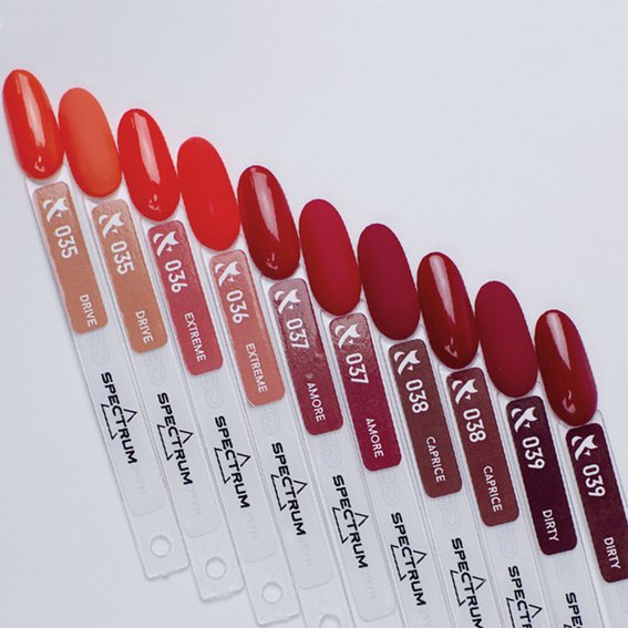 Гель-лак F.O.X SHOT Spectrum Gel Vinyl 037 красный 5 г - Фото №3