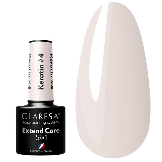 Цветная база 5в1 Claresa EXTEND CARE 5 IN 1 KERATIN 4 5г - Фото №1