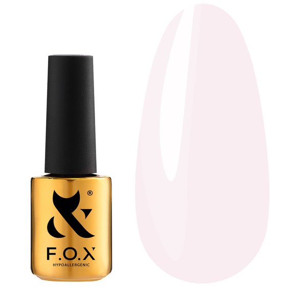 Гель-лак F.O.X  Gold French Classic №001, светло-розовый, 7 мл - Фото №1