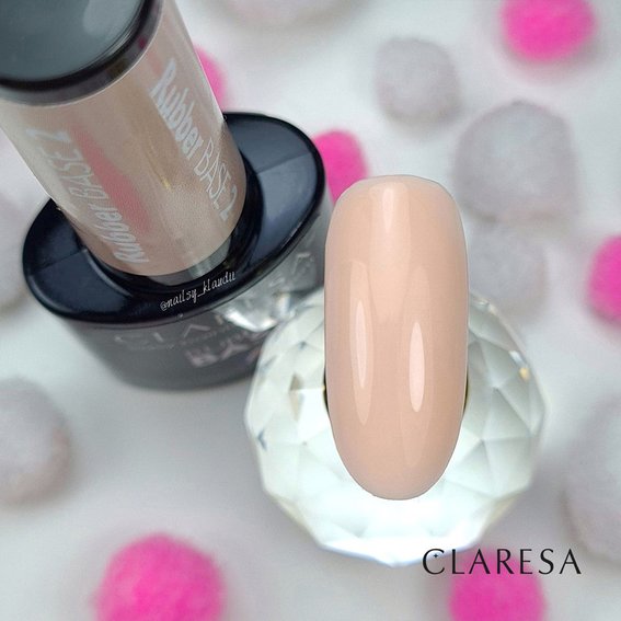 Цветная база Claresa BASE RUBBER 2 Светло бежевый 5g - Фото №3