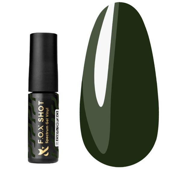 Gel polish FOX SHOT Spectrum №106 green, 5 g - Фото №1