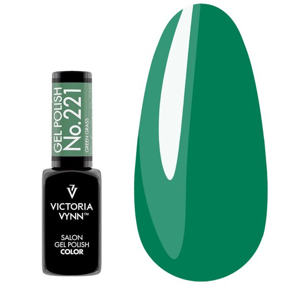Гель лак Victoria Vynn COLOR COVER 221 Green Grass весенняя зелень 8ml - Фото №1