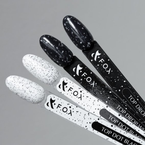 Топ F.O.X Dot Black с черной крошкой 7 ml - Фото №2