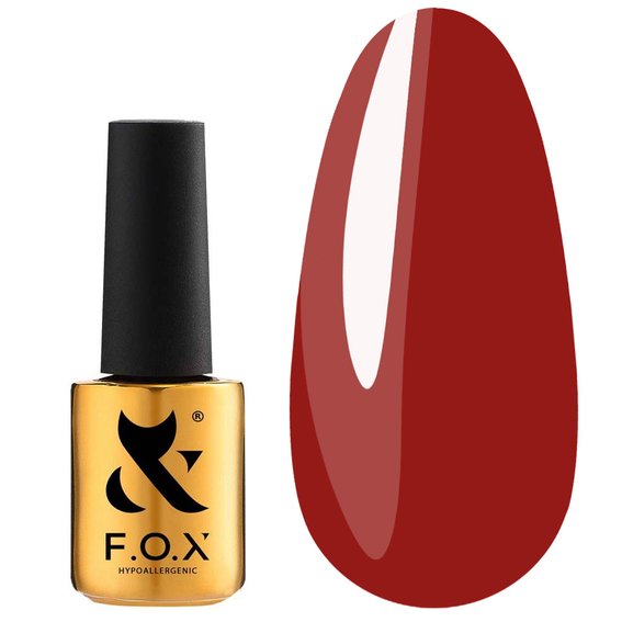 Гель лак F.O.X Spectrum gold 074 королевский красный 7 мл