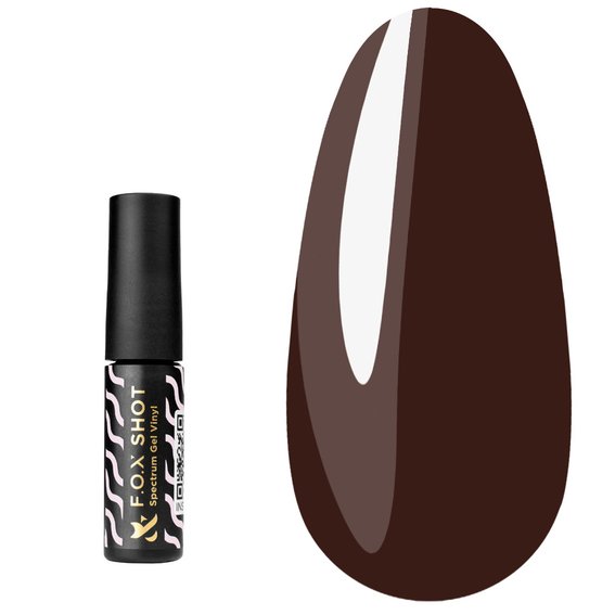 F.O.X SHOT Гель-лак Spectrum Gel Vinyl 119 коричневый, 5 г