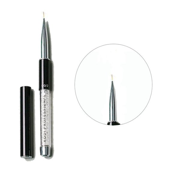 Brush for painting nails Kodi 1 00/2 (hair: nylon, handle made of metal, acrylic)